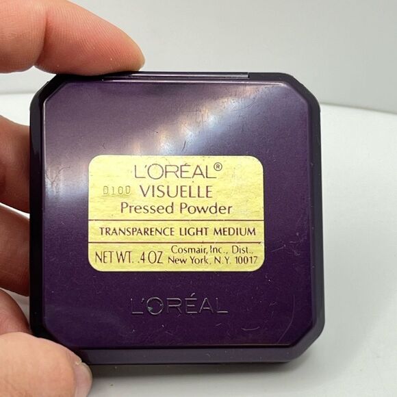 Vintage L’Oréal Visuelle Pressed Powder ~ Transparence Light Medium ~ New WO Box - Picture 4 of 6